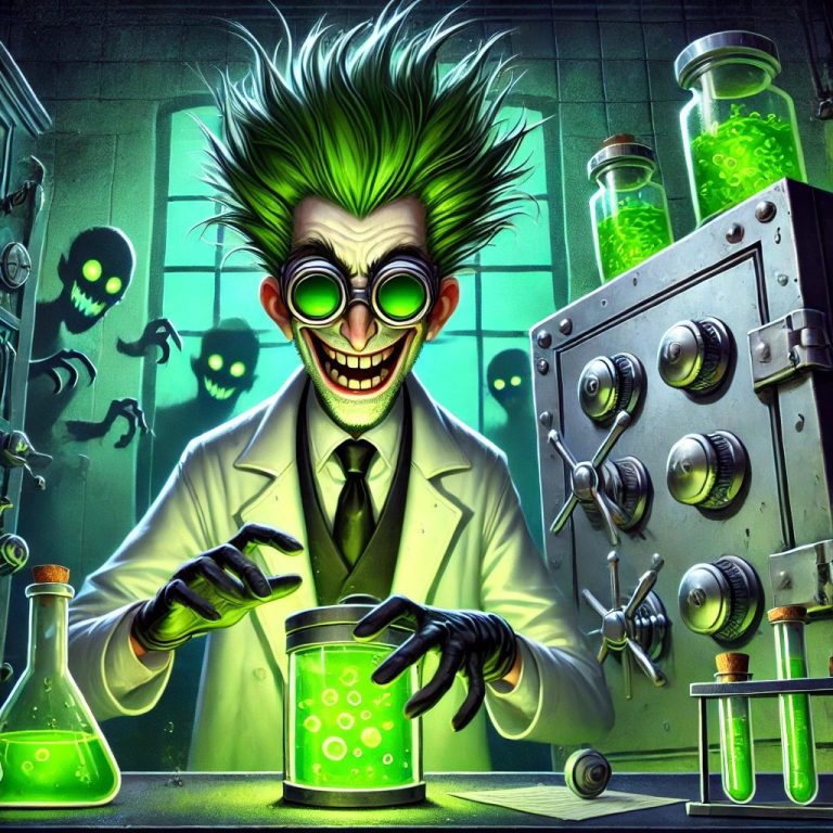 Doktor Toxic beim Experimentieren